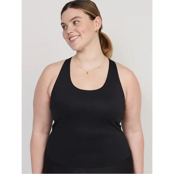NWT Old Navy PowerSoft Cropped Shelf-Bra Tank Top - Picture 6 of 8